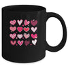 Love Hearts Watercolor Valentines Day Matching Couple Mug | teecentury