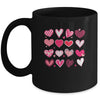 Love Hearts Watercolor Valentines Day Matching Couple Mug | teecentury