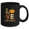 Love Kindergarten Happy Fall Thanksgiving Mug Coffee Mug | Teecentury.com