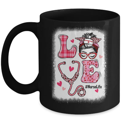 Love Life Nurse Funny Valentines Day Women Mug | teecentury