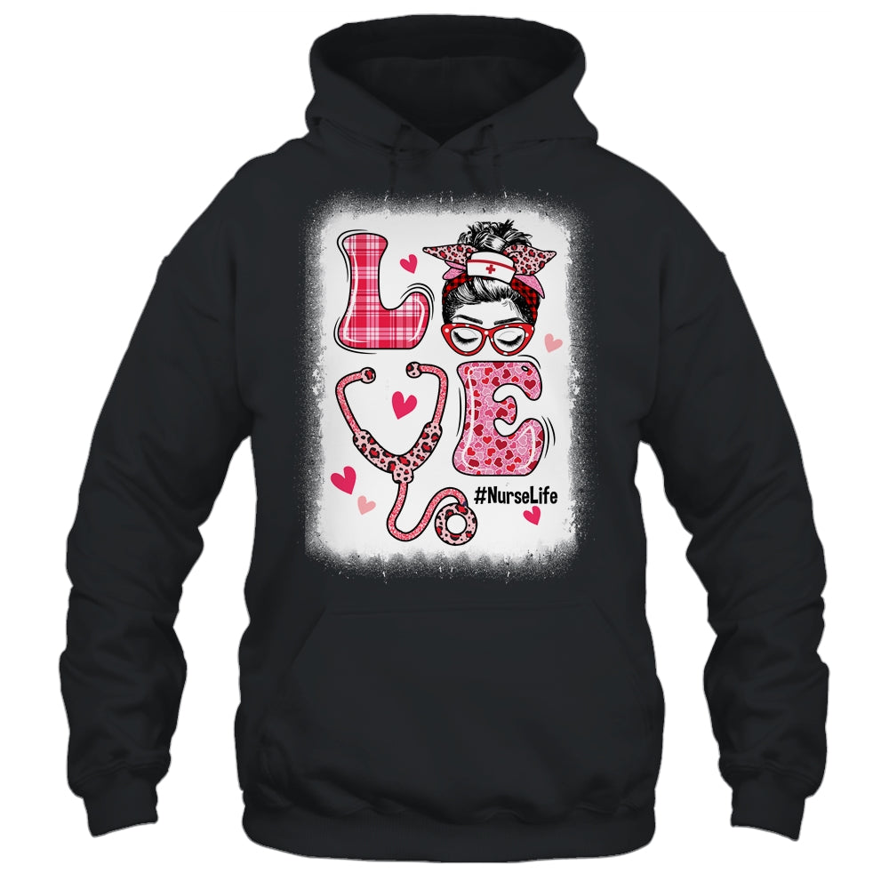 Love Life Nurse Funny Valentines Day Women Shirt & Hoodie | teecentury