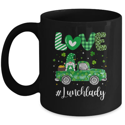 Love Lunch Lady Gnome Shamrock Saint Patrick's Day Mug Coffee Mug | Teecentury.com