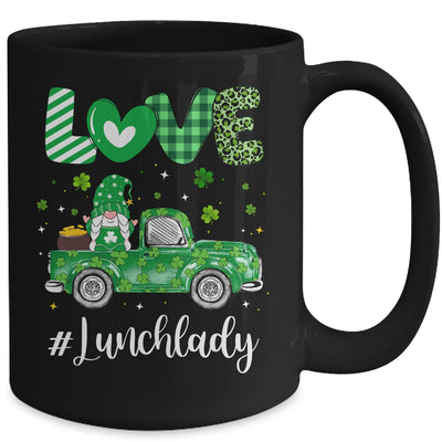 Love Lunch Lady Gnome Shamrock Saint Patrick's Day Mug Coffee Mug | Teecentury.com