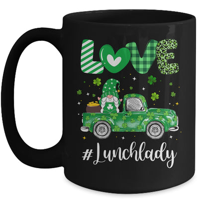 Love Lunch Lady Gnome Shamrock Saint Patrick's Day Mug Coffee Mug | Teecentury.com