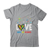 Love Needs No Words Autism Awareness Heart Puzzle Dandelion Shirt & Hoodie | teecentury