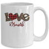 Love Nurse Life Leopard Plaid Nursing Lovers Valentines Gift Mug Coffee Mug | Teecentury.com