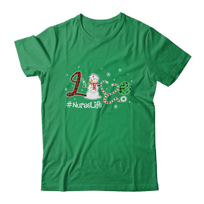 Love Nurse Life Snowman Funny Nursing Christmas Day Gifts T-Shirt & Sweatshirt | Teecentury.com