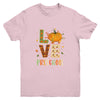 Love Preschool Happy Fall Thanksgiving Youth Youth Shirt | Teecentury.com