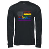 Love Rainbow Pride LGBT American Flag T-Shirt & Hoodie | Teecentury.com