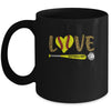 Love Softball Mom Leopard Print Lover Mother's Day Mug Coffee Mug | Teecentury.com
