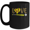 Love Softball Mom Leopard Print Lover Mother's Day Mug Coffee Mug | Teecentury.com