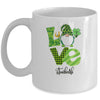 Love Teacher Life Gnome Leopard Shamrock St Patrick's Day Mug Coffee Mug | Teecentury.com