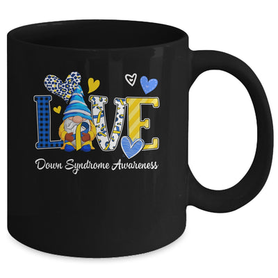 Love World Down Syndrome Day Awareness Leopard Gnome Ribbon Mug | teecentury