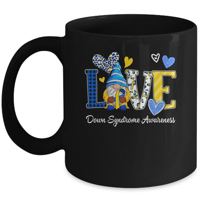 Love World Down Syndrome Day Awareness Leopard Gnome Ribbon Mug | teecentury
