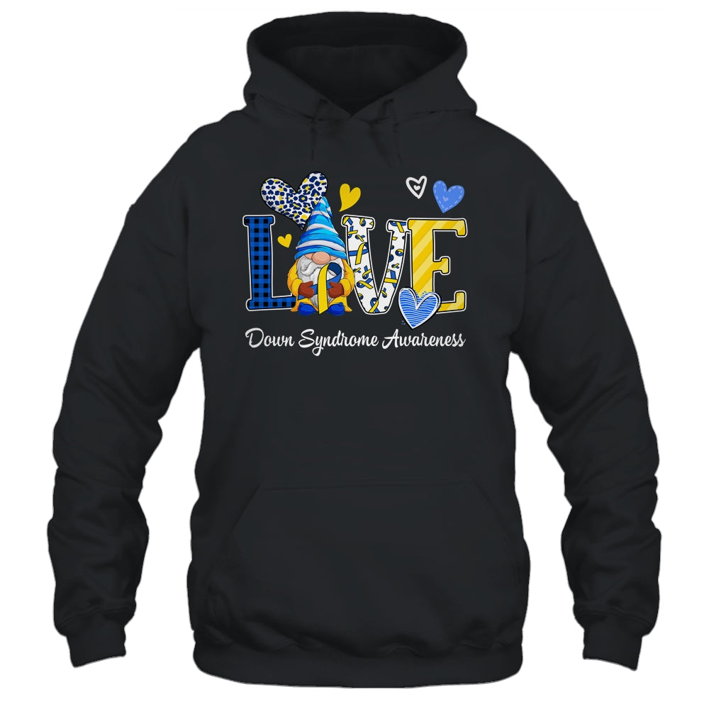Love World Down Syndrome Day Awareness Leopard Gnome Ribbon Shirt & Hoodie | teecentury