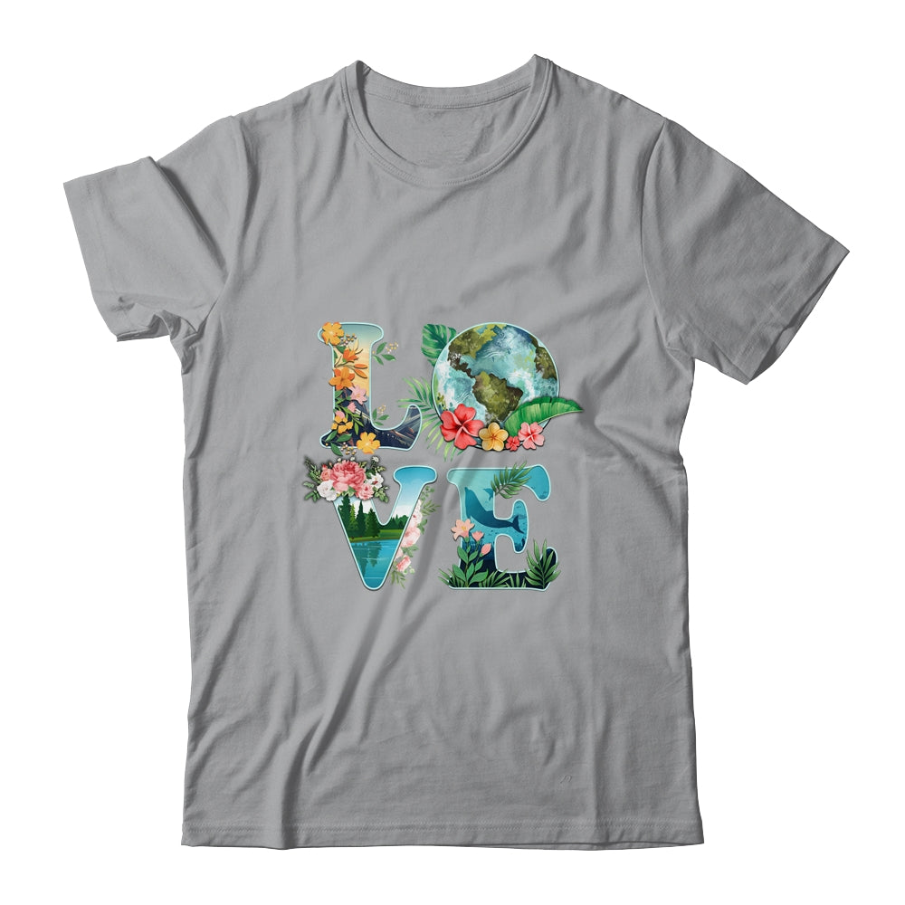 Love World Earth Day Planet Anniversary Earth Day Everyday T-Shirt & Tank Top | Teecentury.com