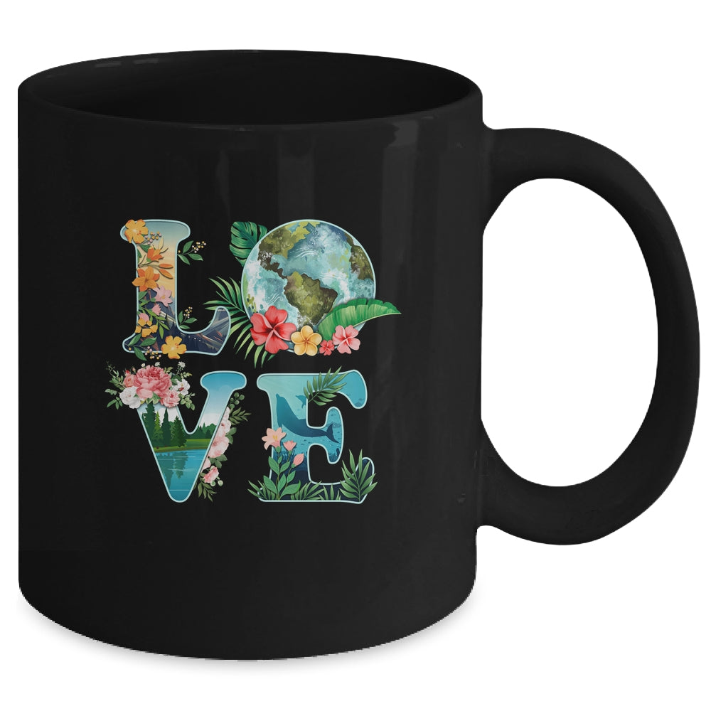 Love World Earth Day Planet Anniversary Earth Day Everyday Mug Coffee Mug | Teecentury.com