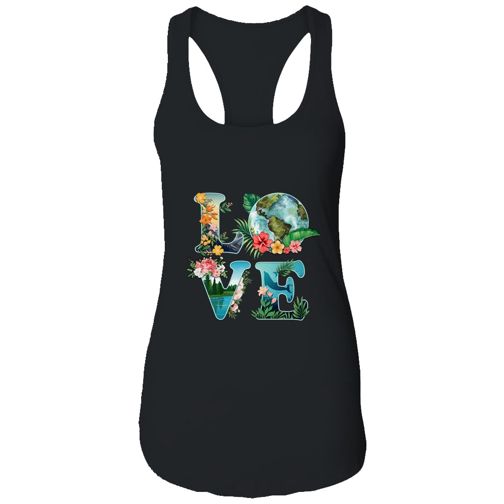Love World Earth Day Planet Anniversary Earth Day Everyday T-Shirt & Tank Top | Teecentury.com