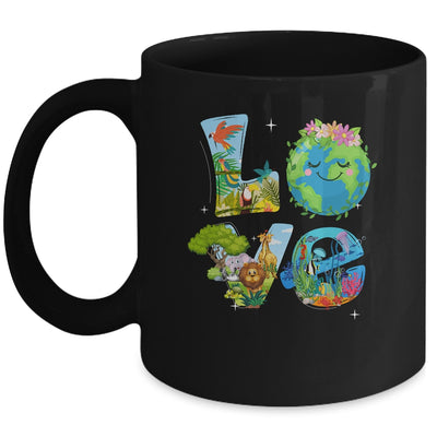 Love World Earth Day Planet Environmental Animal Mug | teecentury