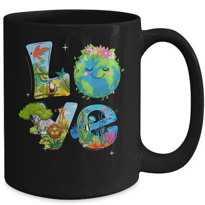 Love World Earth Day Planet Environmental Animal Mug | teecentury