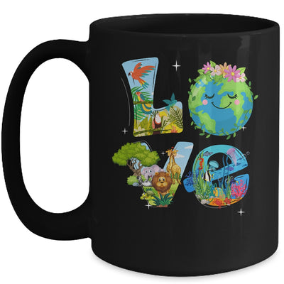 Love World Earth Day Planet Environmental Animal Mug | teecentury