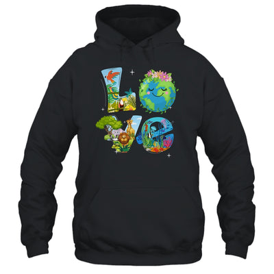 Love World Earth Day Planet Environmental Animal Shirt & Hoodie | teecentury