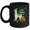 Lucky Irish Llama Shamrock St Patrick Day Animal Girls Mug Coffee Mug | Teecentury.com