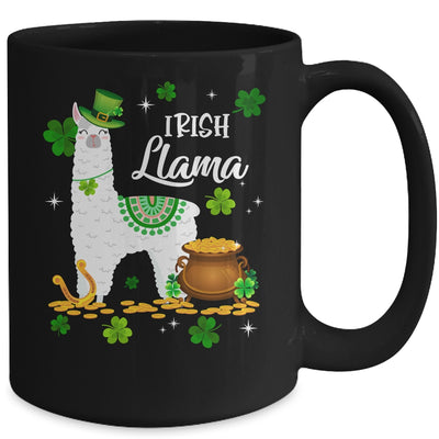 Lucky Irish Llama Shamrock St Patrick Day Animal Girls Mug Coffee Mug | Teecentury.com