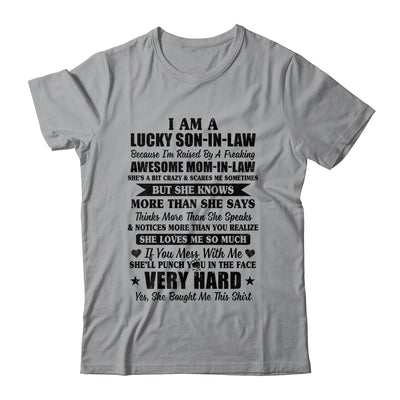 Lucky Son In Law Have A Freaking Awesome Mom In Law T-Shirt & Hoodie | Teecentury.com