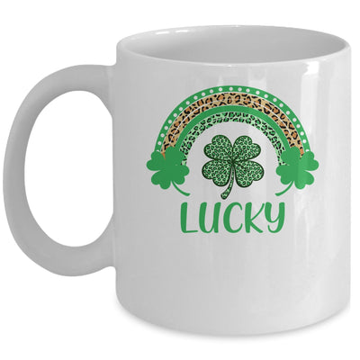 Lucky St Patrick's Day Leopard For Women Mug Coffee Mug | Teecentury.com