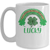 Lucky St Patrick's Day Leopard For Women Mug Coffee Mug | Teecentury.com