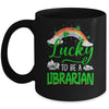 Lucky To Be A Librarian School St Patricks Day Mug | teecentury