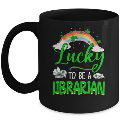 Lucky To Be A Librarian School St Patricks Day Mug | teecentury