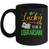 Lucky To Be A Librarian School St Patricks Day Teacher Mug | teecentury