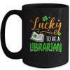 Lucky To Be A Librarian School St Patricks Day Teacher Mug | teecentury