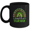 Lucky To Be A Teacher Rainbow Teacher St Patricks Day Mug Coffee Mug | Teecentury.com