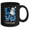 Lunch Lady Love Snowman Xmas Women Winter Season Christmas Mug | teecentury