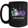 Lunch Lady School Love Snowman Winter Season Christmas Mug | teecentury