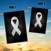 Lung Cancer Awareness Flag White Ribbon Flag | Teecentury.com