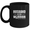 Lung Cancer Awareness Husband Of Warrior Green Gift Coffee Mug | Teecentury.com