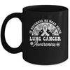 Lung Cancer Awareness In November We Wear White Groovy Mug | teecentury