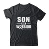 Lung Cancer Awareness Son Of Warrior Green Gift T-Shirt & Hoodie | Teecentury.com