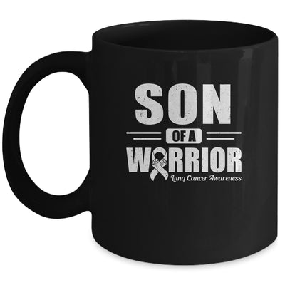 Lung Cancer Awareness Son Of Warrior Green Gift Coffee Mug | Teecentury.com