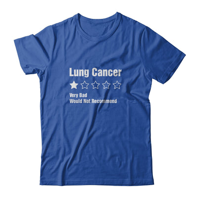 Lung Cancer Awareness Very Bad Would Not Recommend T-Shirt & Hoodie | Teecentury.com