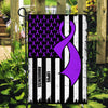 Lupus Awareness America Flag Purple Ribbon Flag | Teecentury.com