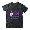 Lupus Awareness Peace Love Cure Leopard T-Shirt & Hoodie | Teecentury.com