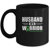 Lymphoma Awareness Husband Of Warrior Green Gift Coffee Mug | Teecentury.com