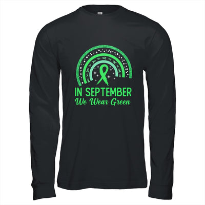 Lymphoma Awareness In September We Wear Green Rainbow Shirt & Hoodie | teecentury