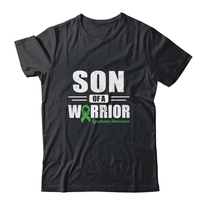 Lymphoma Awareness Son Of Warrior Green Gift T-Shirt & Hoodie | Teecentury.com