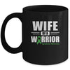 Lymphoma Awareness Wife Of Warrior Green Gift Coffee Mug | Teecentury.com